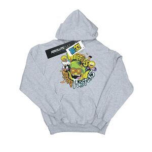 DC Comics Mens Teen Titans Go Waffle Mania Hoodie / Sports Grey